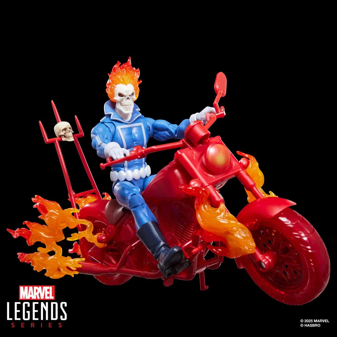 Marvel Legends Series Ghost Rider Johnny Blaze 6-Inch Action Figure with Motorcycle