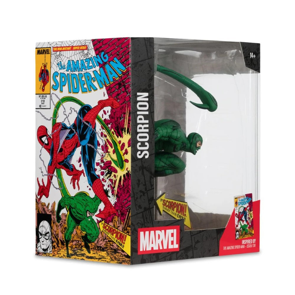 Scorpion - Brand New Day 1:10 Scale Posed Figure Scene McFarlane Toys #318 by Hasbro in collectible Marvel packaging