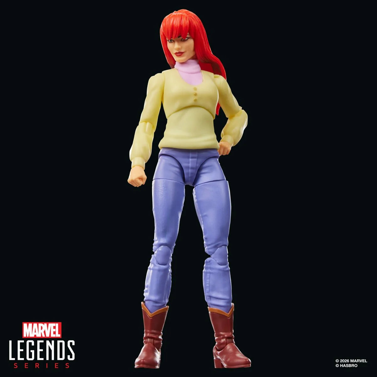 Mary Jane Watson Spider-Man: The Animated Series Marvel Legends Retro Action Figure by Hasbro 6-Inch