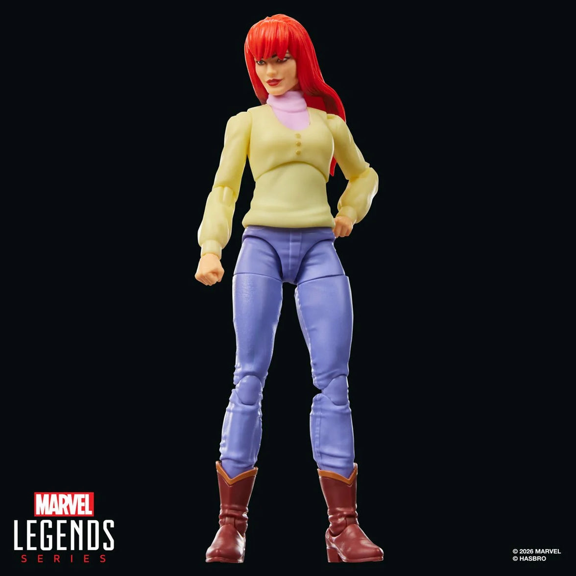 Mary Jane Watson Spider-Man: The Animated Series Marvel Legends Retro Action Figure by Hasbro 6-Inch