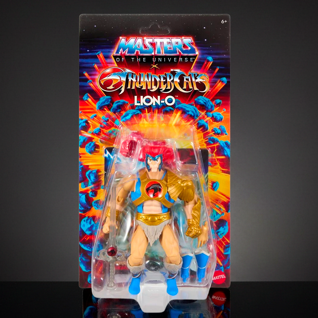 Mattel Masters of the Universe ThunderCats Lion-O 6-inch action figure in colorful blister pack with sword accessory