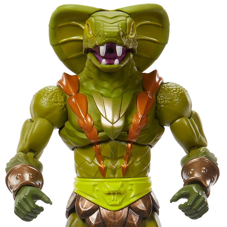 7-inch Mattel Kobra Khan Masters of the Universe Masterverse action figure with articulated pose and detailed design