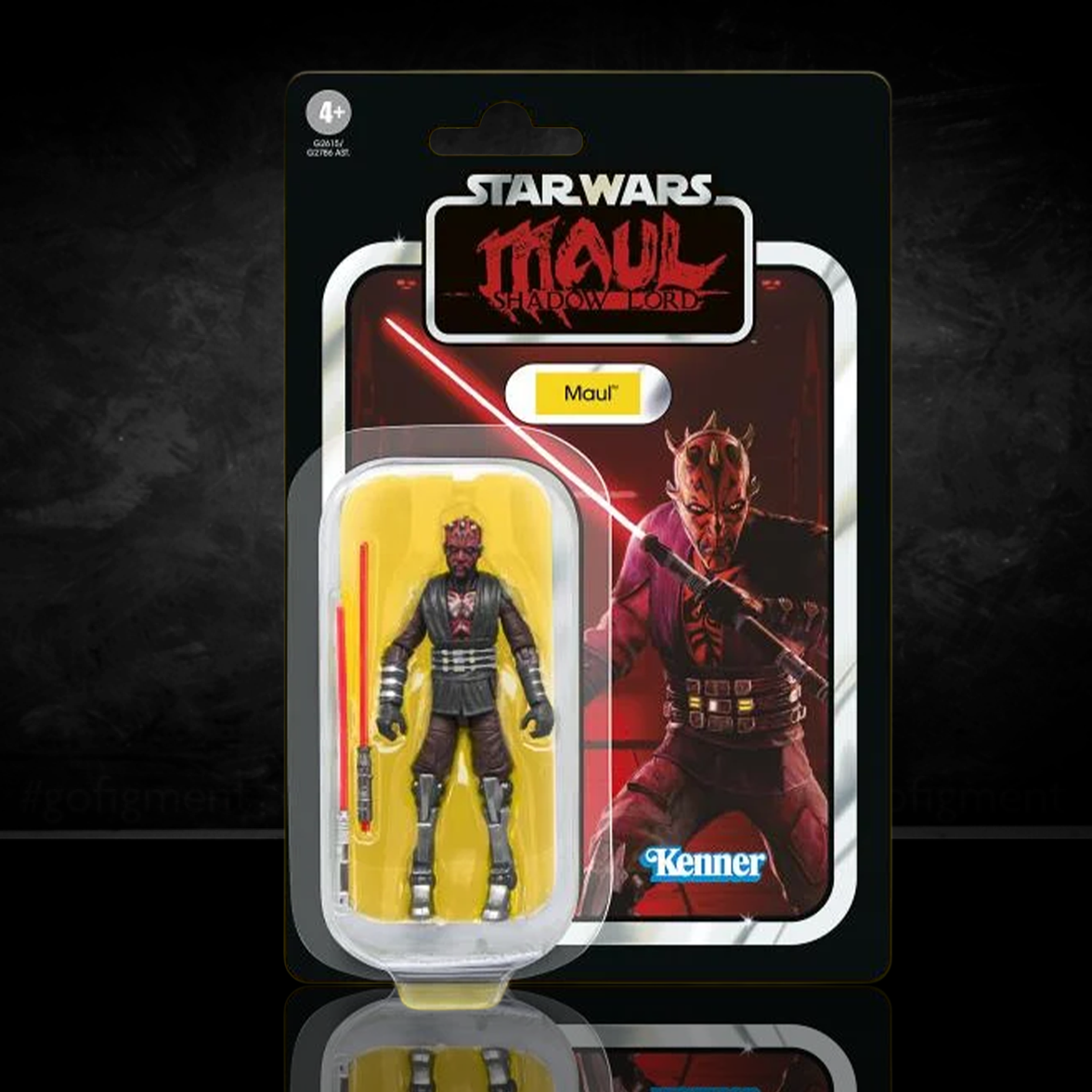 Star Wars Vintage Collection Maul (Maul - Shadow Lord)Action Figure (VC201) by Kenner in packaging with red lightsaber accessory