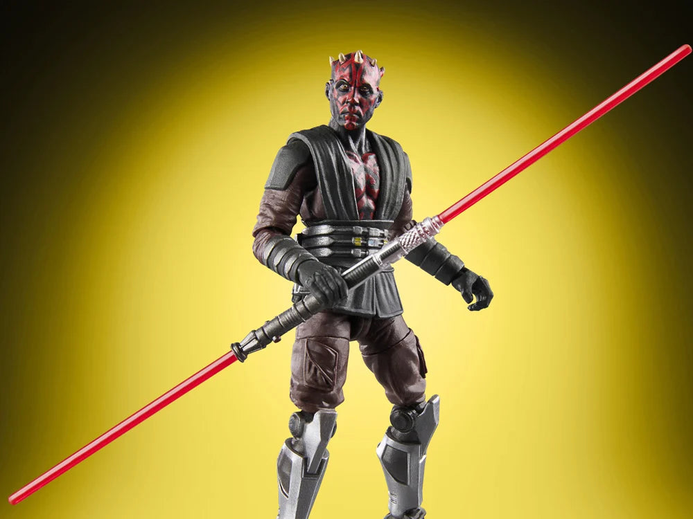 Star Wars Vintage Collection Maul (Maul - Shadow Lord)Action Figure (VC201) by Kenner holding double red lightsaber