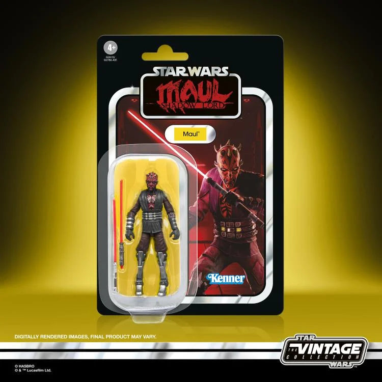 Star Wars Vintage Collection Maul (Maul - Shadow Lord)Action Figure (VC201) by Kenner in sealed collector packaging.