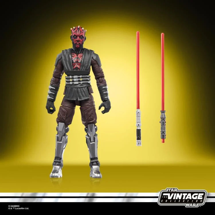 Star Wars Vintage Collection Maul (Maul - Shadow Lord)Action Figure (VC201) by Kenner with dual red lightsabers.