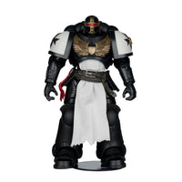 Primaris Crusader Black Templars 7" McFarlane Action Figure Wave 13, black and white armored figure by McFarlane Toys
