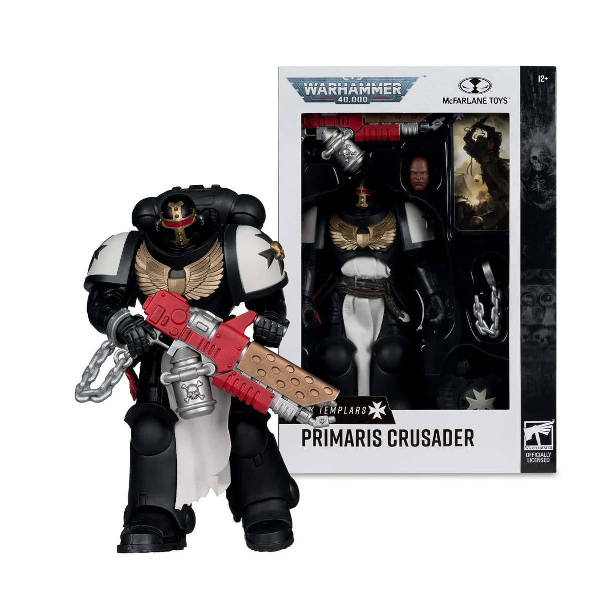 Primaris Crusader Black Templars 7" McFarlane Action Figure Wave 13 by McFarlane Toys boxed action figure