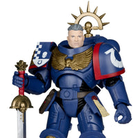 3rd Company Lieutenant Ultramarines 7" McFarlane Figure Wave 13 by McFarlane Toys in blue armor