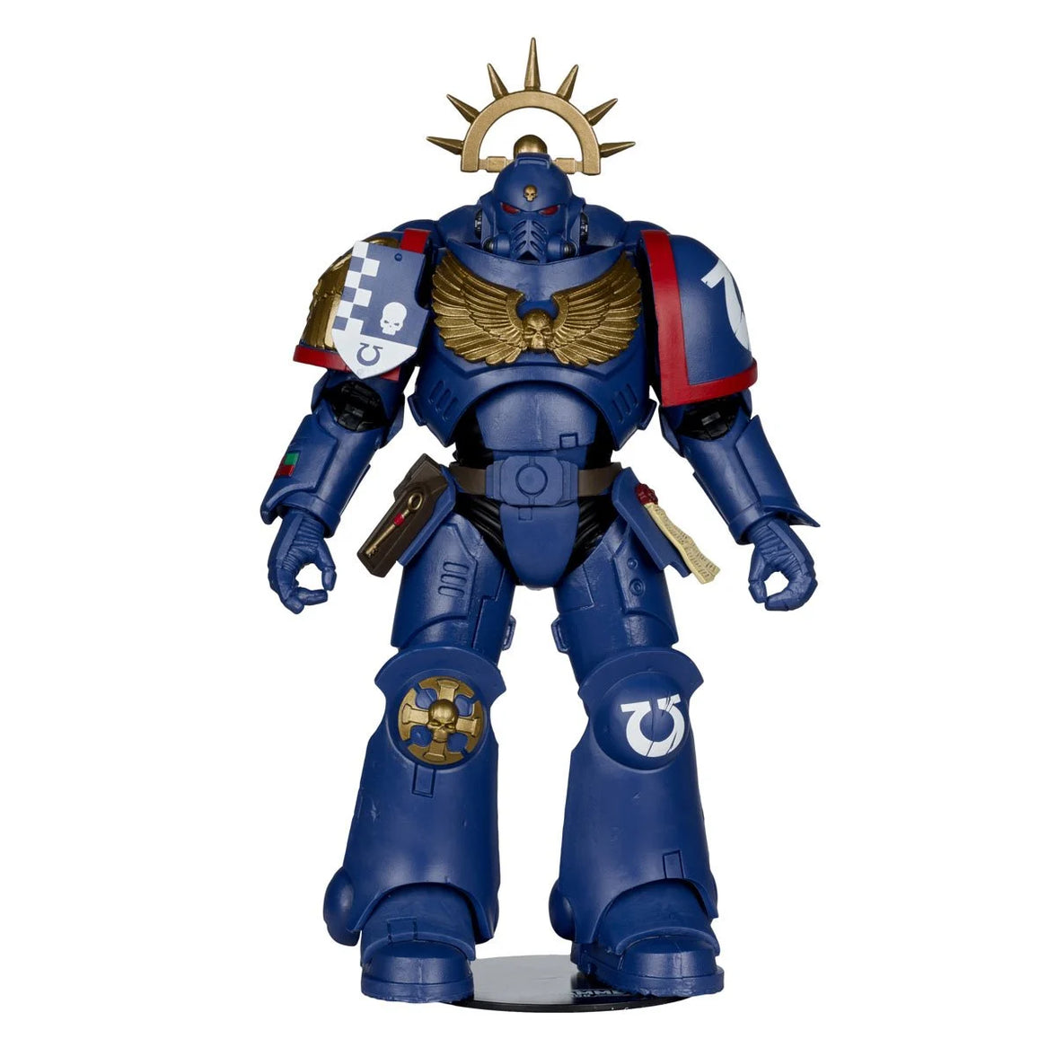 3rd Company Lieutenant Ultramarines 7" McFarlane Figure Wave 13" blue armored figure by McFarlane Toys