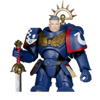 3rd Company Lieutenant Ultramarines 7" McFarlane Figure Wave 13 by McFarlane Toys in blue armor