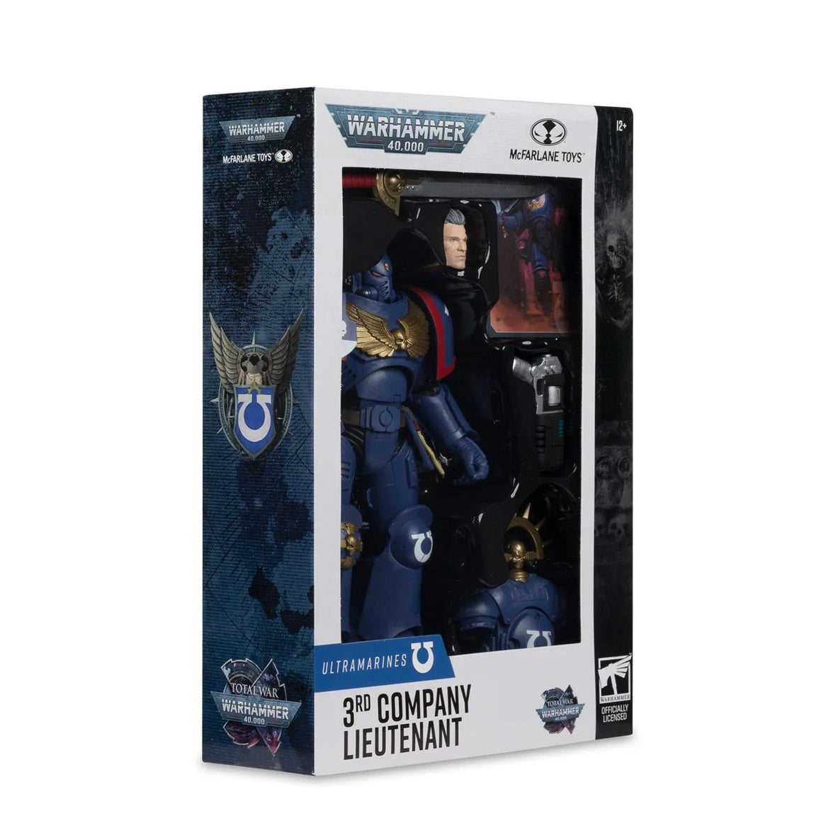 3rd Company Lieutenant Ultramarines 7" McFarlane Figure Wave 13 by McFarlane Toys in Warhammer 40,000 boxed packaging