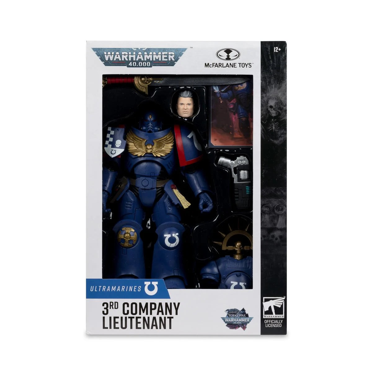 3rd Company Lieutenant Ultramarines 7" McFarlane Figure Wave 13 by McFarlane Toys in boxed packaging