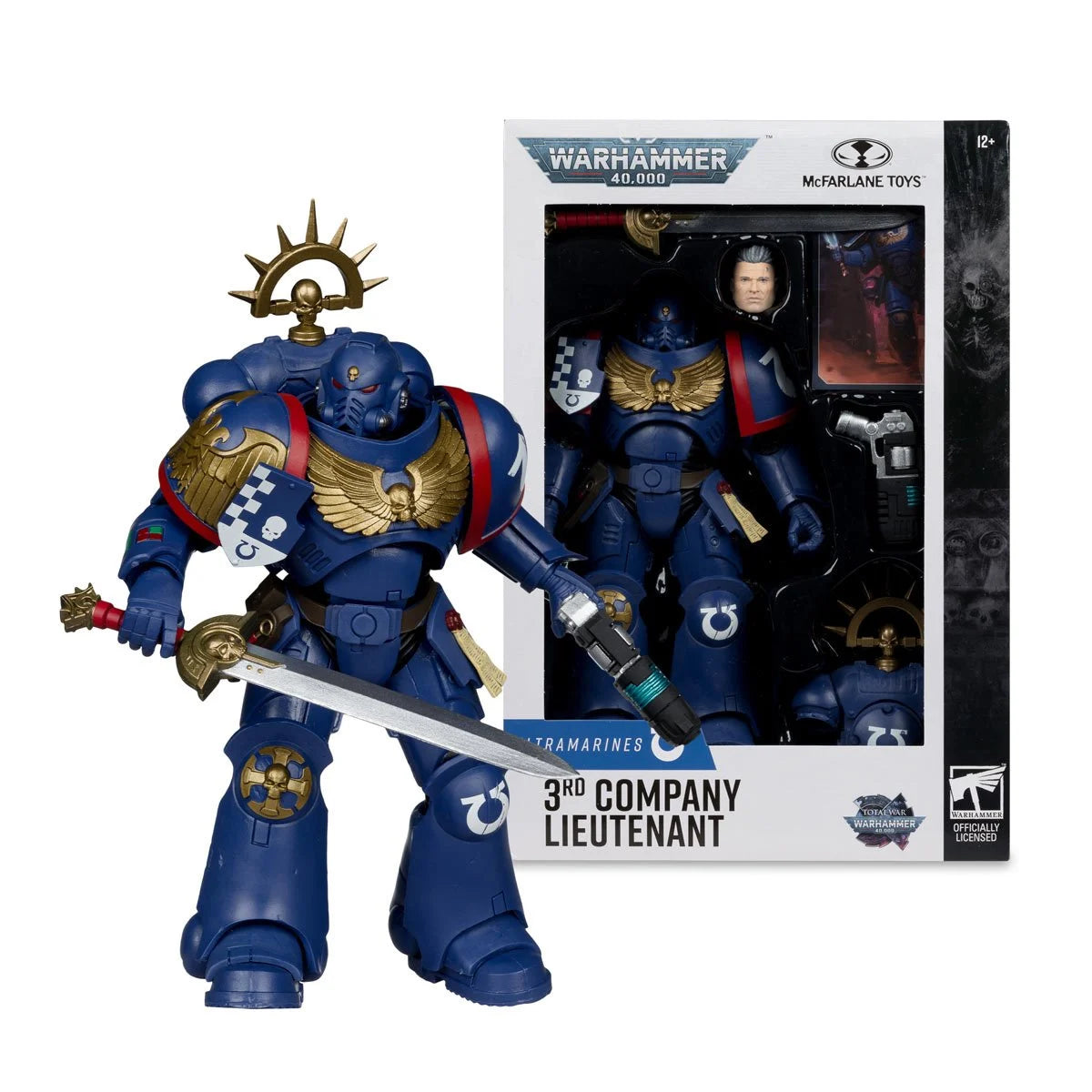3rd Company Lieutenant Ultramarines 7" McFarlane Figure Wave 13 by McFarlane Toys in box