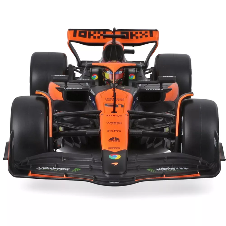 Bburago Formula 1 McLaren MCL38 Oscar Piastri #81 with Helmet (2024) Die-Cast Metal 1:43 Scale Vehicle
