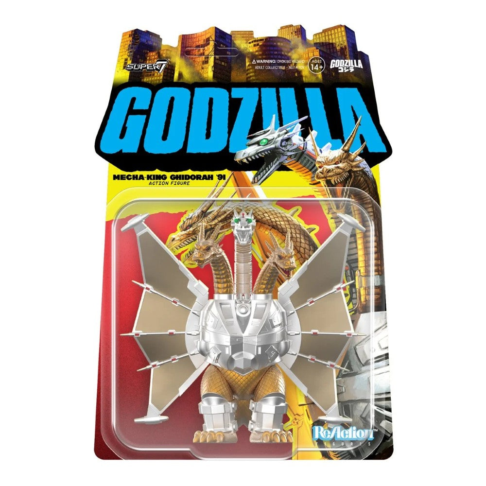 Mecha King Ghidorah 3 3/4-Inch ReAction Figure Super7 Godzilla Toho Collectible Figure