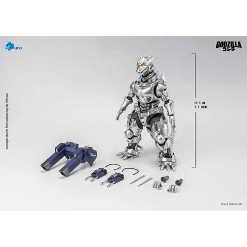 Mechagodzilla MFS-3 Exquisite Basic Series None Scale 7 3/4-Inch Action Figure Godzilla Against Mechagodzilla by Exquisite with accessories