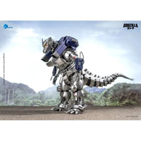Mechagodzilla MFS-3 Exquisite Basic Series None Scale 7 3/4-Inch Action Figure Godzilla Against Mechagodzilla by Exquisite posing outdoors