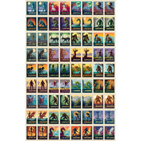 Legends of the National Parks memory game cards by Master Pieces featuring illustrated mythical creatures and folklore characters