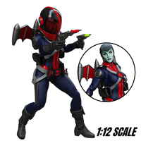 Mercy Zaleska 6" Boss Fight Studio Action Figure Epic HACKS Articulated with dual pistols and red wings