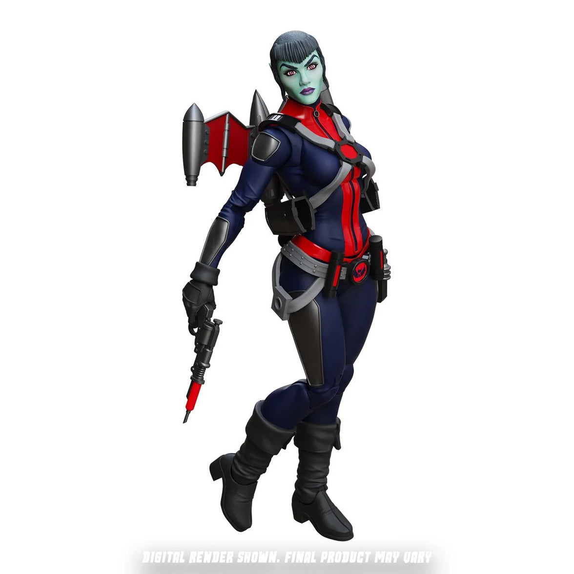Mercy Zaleska 6" Boss Fight Studio Action Figure Epic HACKS Articulated green skinned female figure