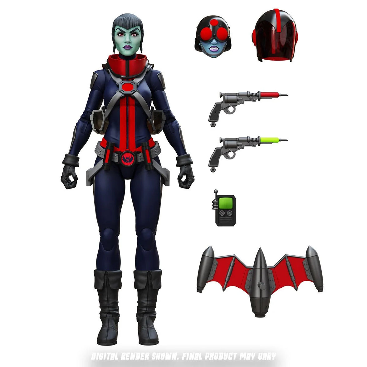 Mercy Zaleska 6" Boss Fight Studio Action Figure Epic HACKS Articulated with alternate heads and weapons