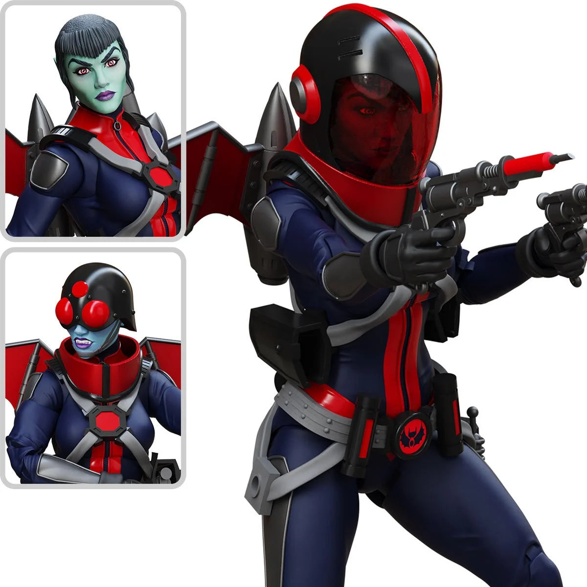 Mercy Zaleska 6" Boss Fight Studio Action Figure Epic HACKS Articulated in space suit with blasters