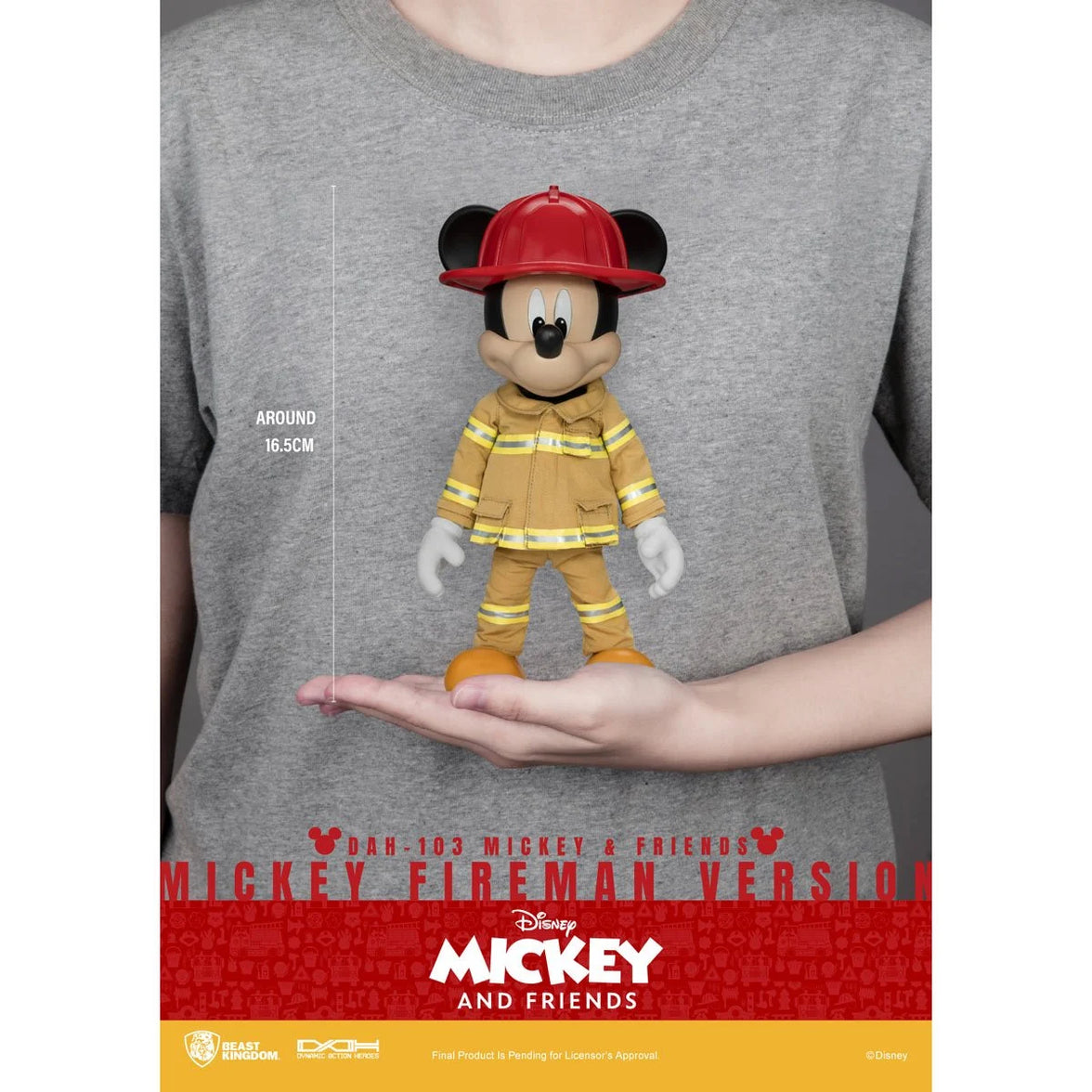 Beast Kingdom Mickey Mouse Fireman DAH-103 Dynamic 8-Ction Heroes Action Figure