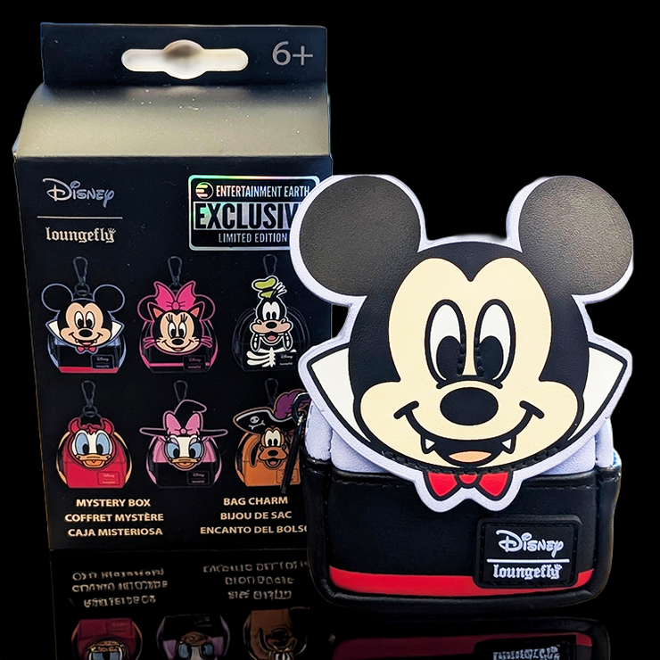 Disney Loungefly Mickey Mouse Vampire Mini-Backpack Bag Charm 4"