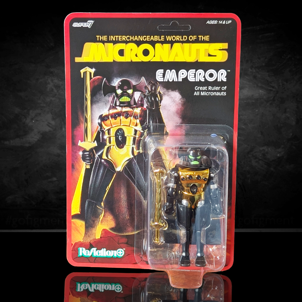 Emperor Micronauts Super7 ReAction+ Action Figure with Sword and Cape