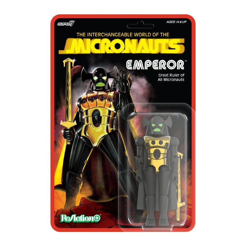 Emperor Micronauts Super7 ReAction+ Action Figure with Sword and Cape