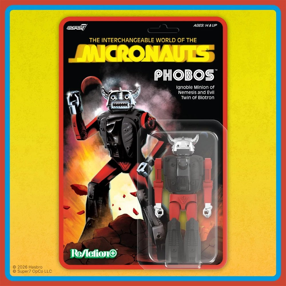 Phobos Micronauts Super7 ReAction+ Action Figure 12 Points of Articulation