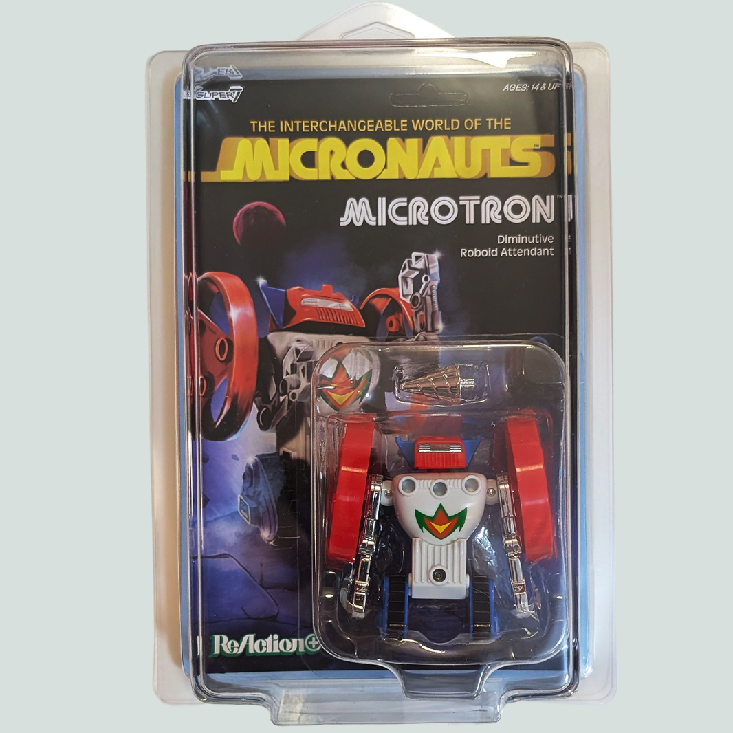 Microtron 3.75-Inch ReAction+ Figure by Super7 in original packaging