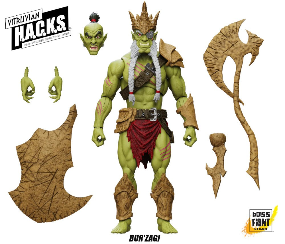 Bur’Zagi Mighty Orc Sovran -Vitruvian H.A.C.K.S. 1:18 Scale Action Figure