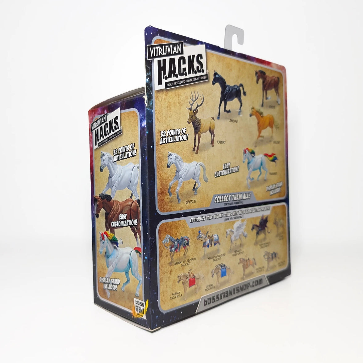 Mighty Steeds Elven Tack Kit Saddle Reins Vitruvian HACKS 1:18 Scale Green Gold by Boss Fight Studio Llc in collectible box