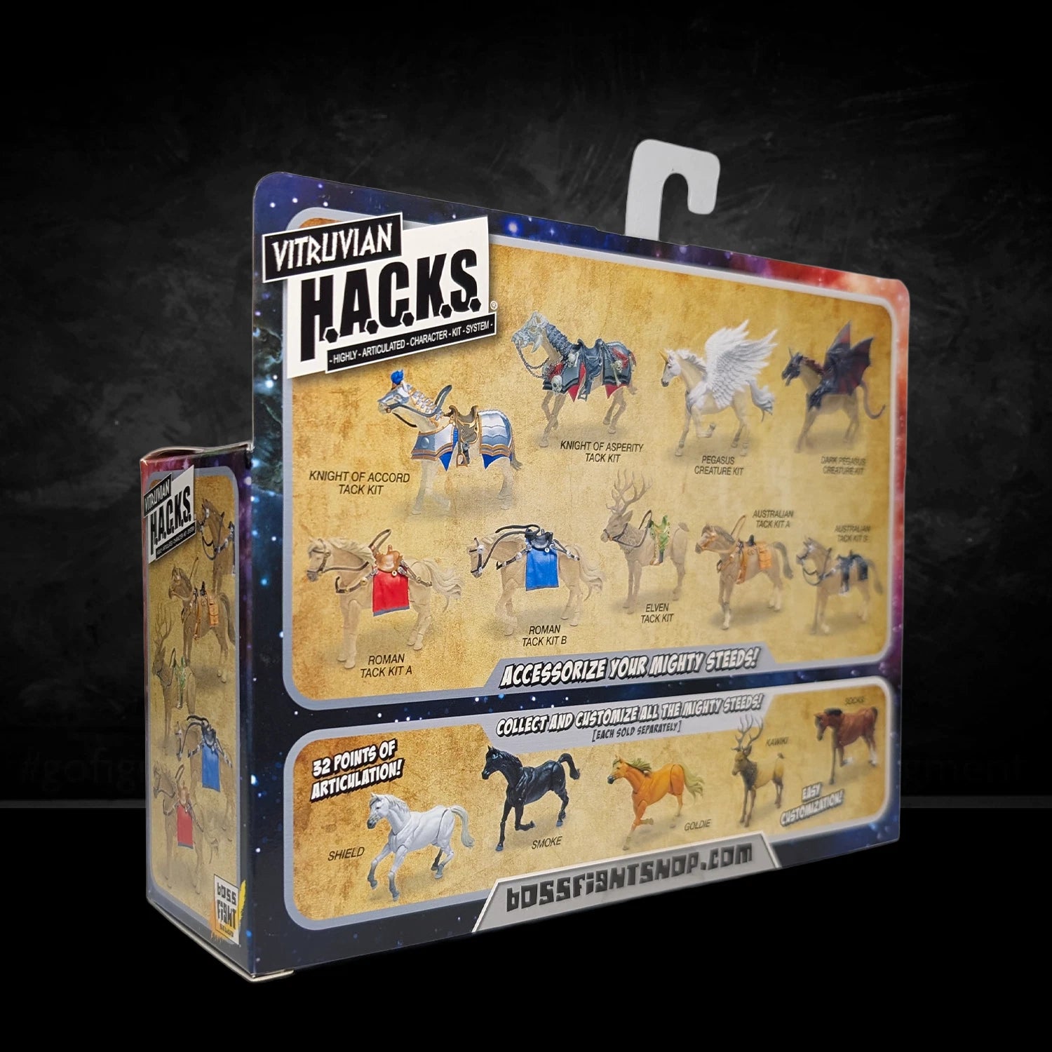 Mighty Steeds Frankie Basic Unicorn 1:18 Scale Vitruvian HACKS Compatible NIB by Boss Fight Studio Llc in collectible packaging