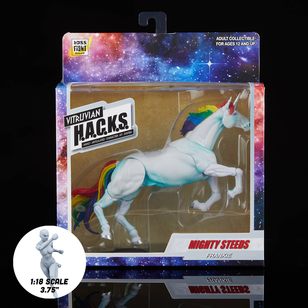 Mighty Steeds Frankie Basic Unicorn 1:18 Scale Vitruvian HACKS Compatible NIB