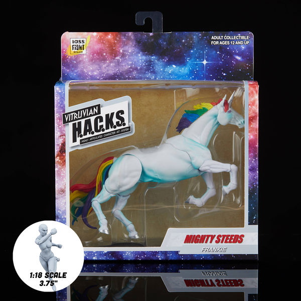 Mighty Steeds Frankie Basic Unicorn 1:18 Scale Vitruvian HACKS Compatible NIB
