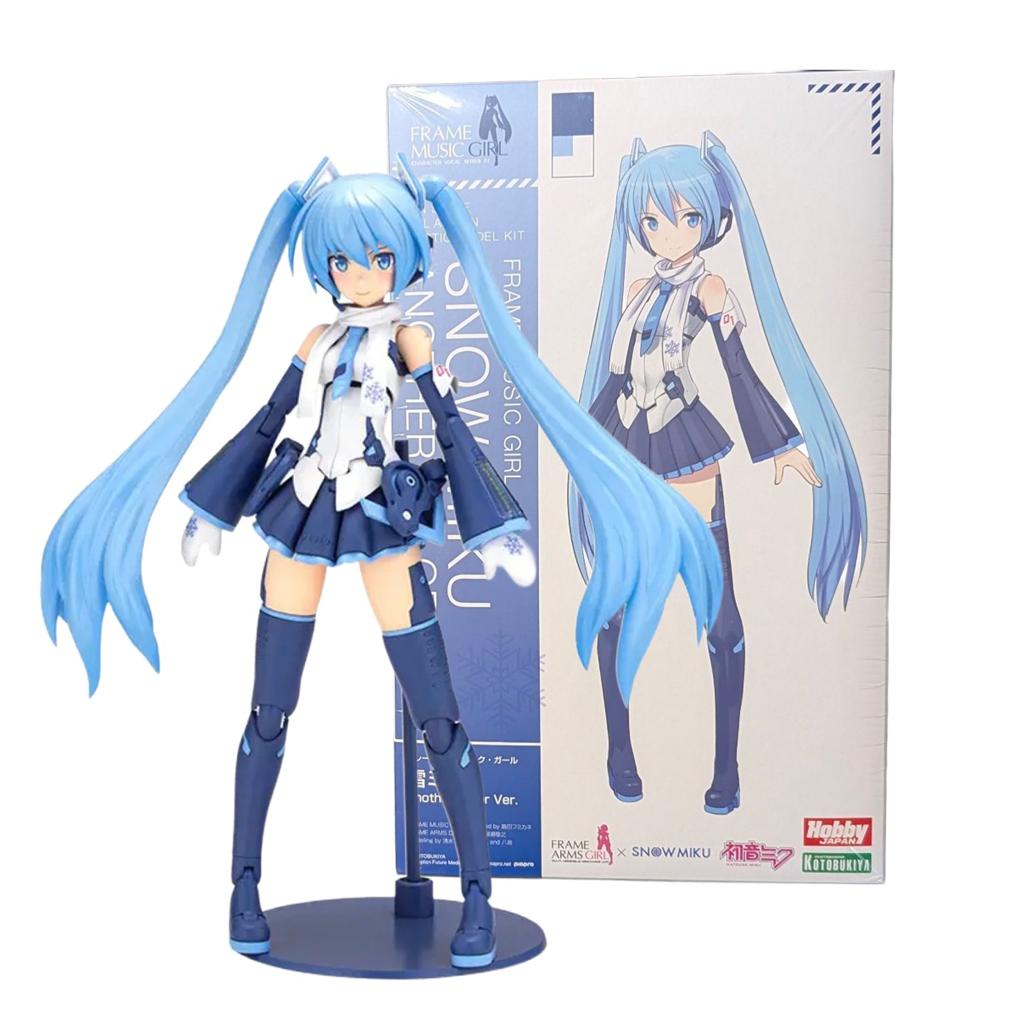 Kotobukiya Frame Music Girl Snow Miku Another Color Version 6 Inch Action Figure Model Kit by Blokees figure