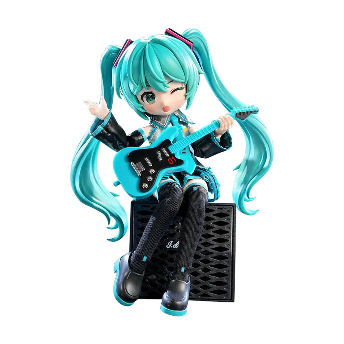Vocaloid Hatsune Miku Official Outfit - Blokees Serendipity Series Action Figure new in box with guitar accessory by Blokees
