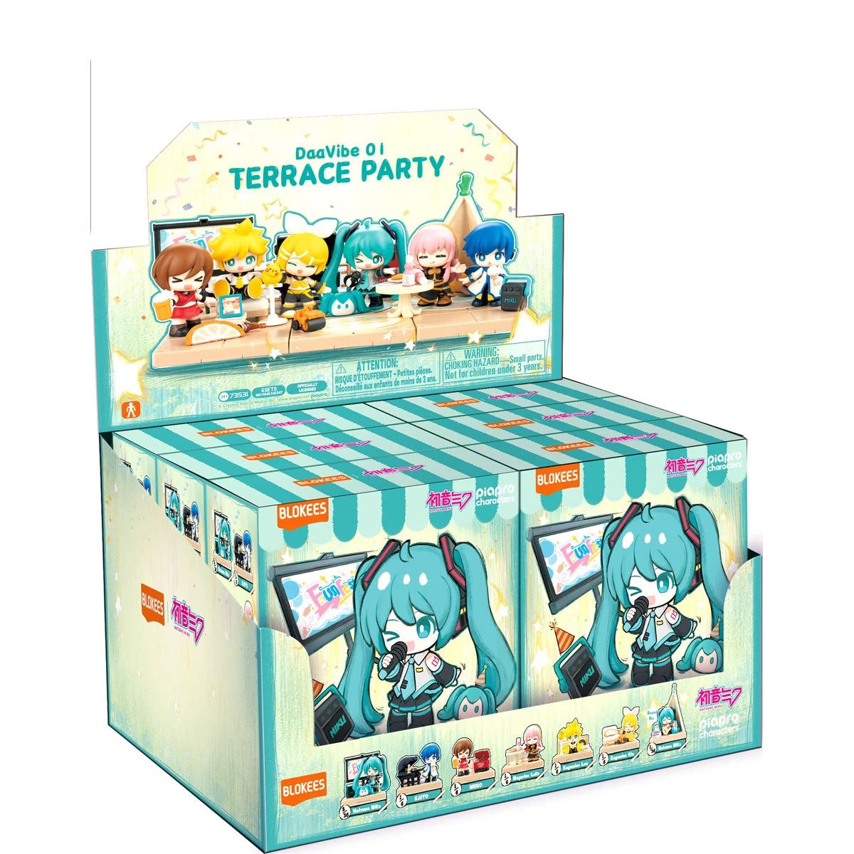 Vocaloid Hatsune Miku DaaVibe 01 Terrace Party Playset Complete Set of 6