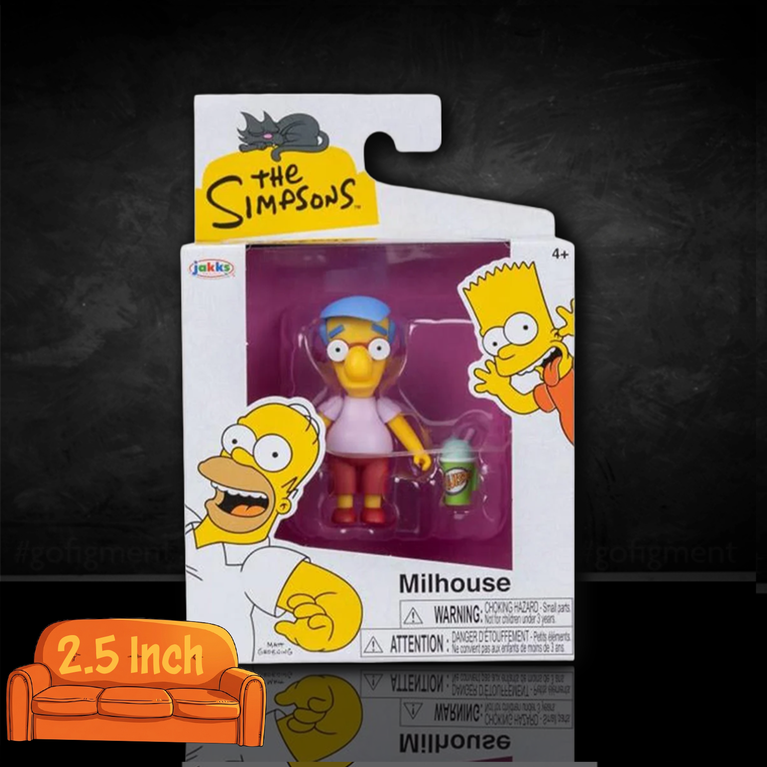 Milhouse The Simpsons Action Figure 2 1/2" Scale