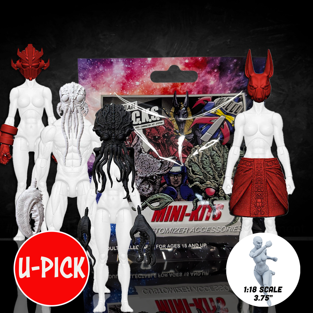 Vitruvian H.A.C.K.S. Mini-Kits: Confirmed Selection – Custom Action Figure Parts for Custom Collectors