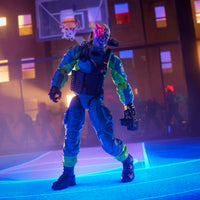 Mole Rat (Stage 2) "190" G.I. Joe Classified Series 6 inch COBRA Action Figure by Hasbro on urban basketball court background