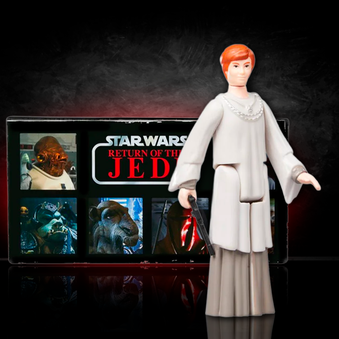 Kenner Mon Mothma action figure from Star Wars Return of the Jedi Retro Collection 3.75 inch scale in packaging