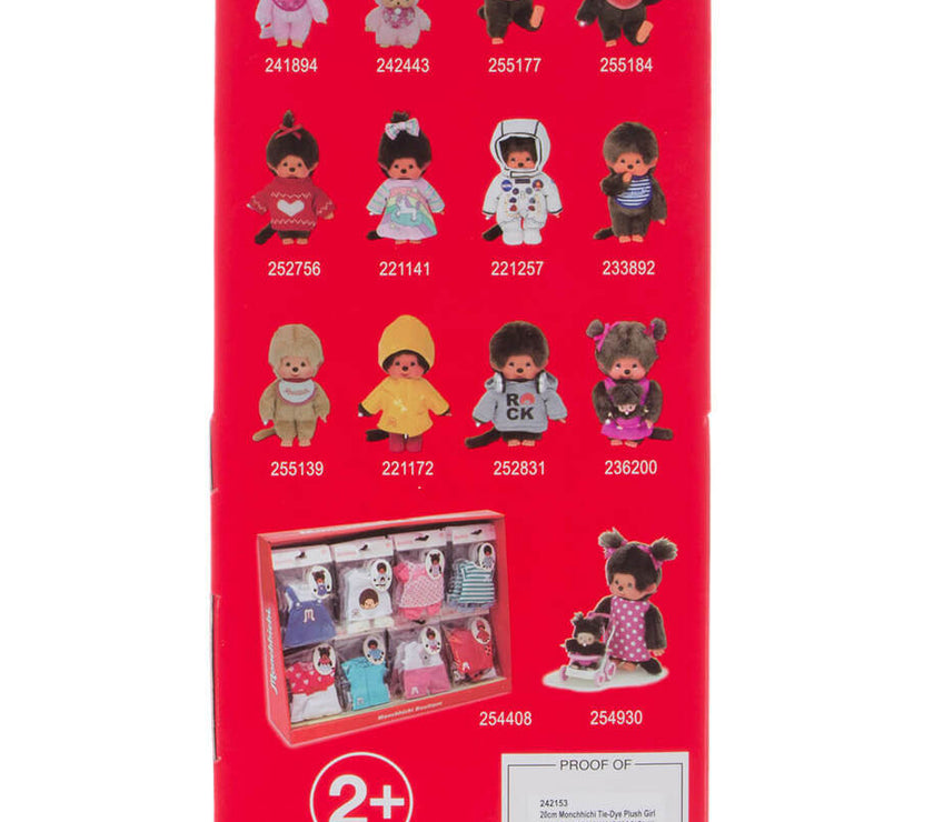 Monchhichi Fuzzy Sticker Sheets - 2 Pack