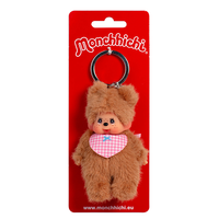Sekiguchi Monchhichi Bearchhichi 4" Plush Keychain - NWT