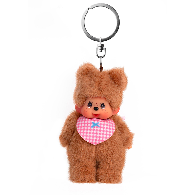 Sekiguchi Monchhichi Bearchhichi 4" Plush Keychain - NWT
