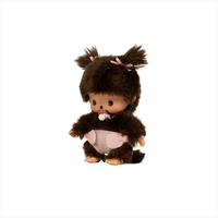 Sekiguchi Monchhichi Bebichhichi Sakura Girl 4.75" Monkey Plush - NWT