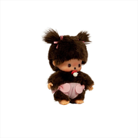 Sekiguchi Monchhichi Bebichhichi Sakura Girl 4.75" Monkey Plush - NWT